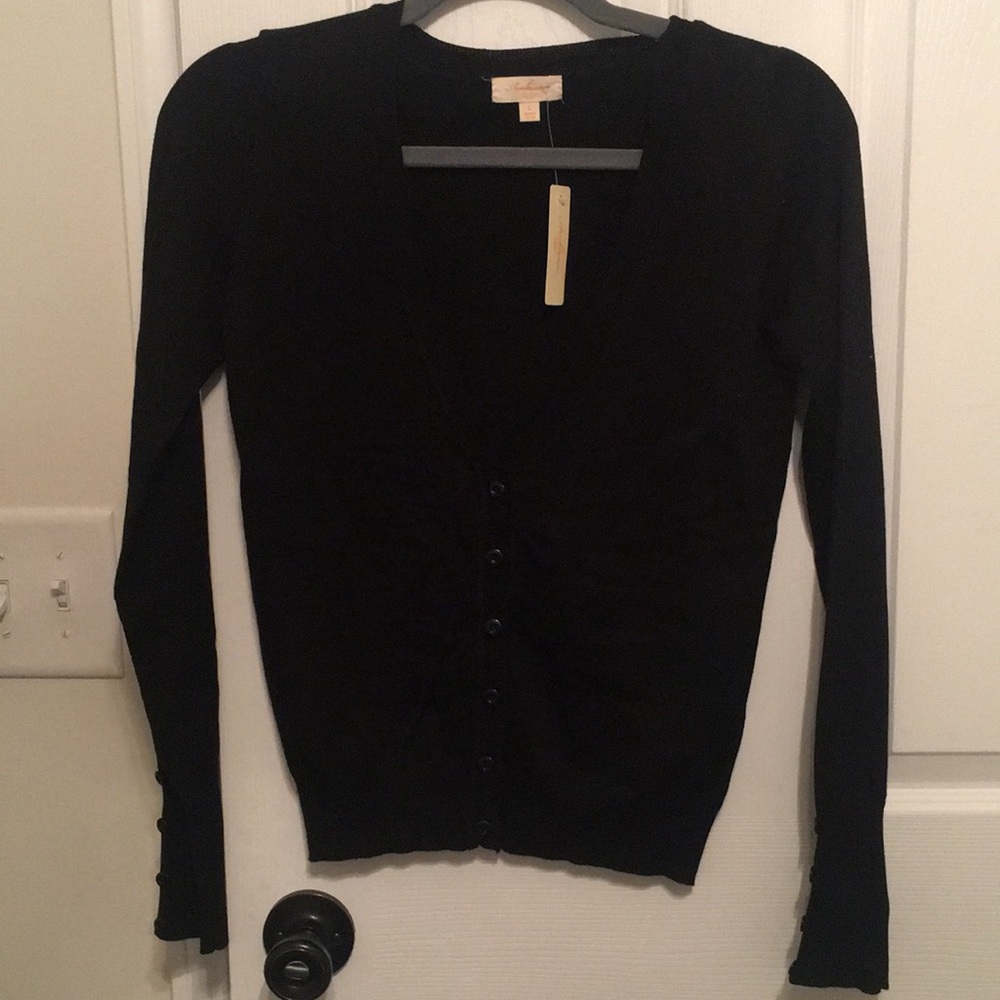 Black button up cardigan